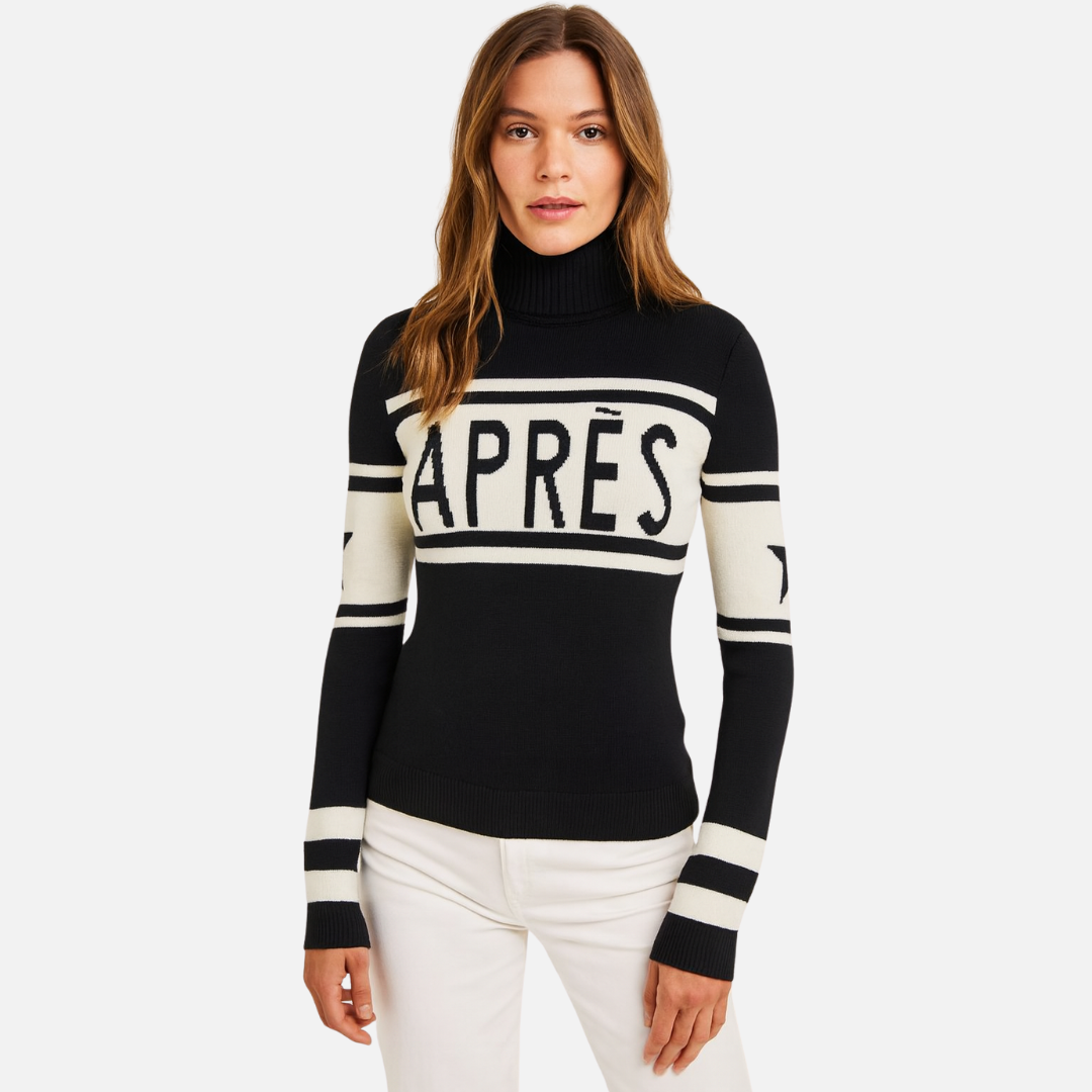 Women’s Après Ski Turtleneck Sweater – Warm Wool Sweater