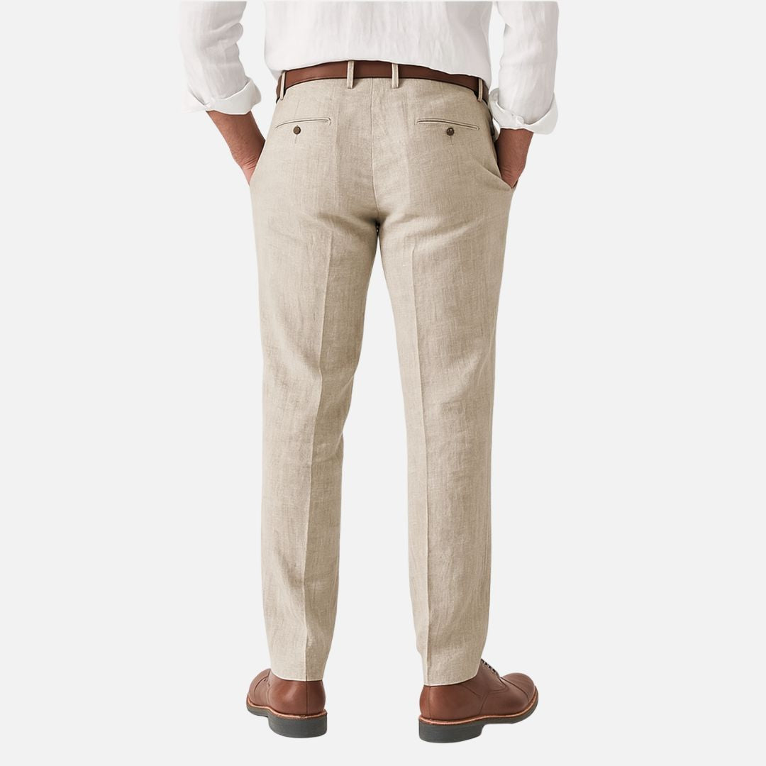 Men’s Breathable Linen Trousers – Smart Lightweight Summer Pants