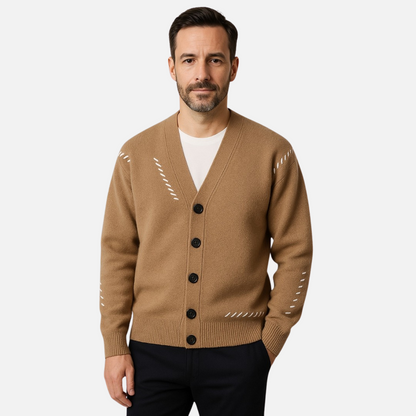 Men's Cashmere Cardigan - Casual Vest