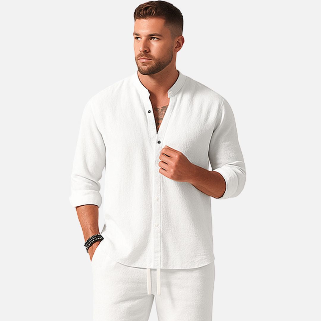 Men's Linen Outfit Set - Loungewear Outfit