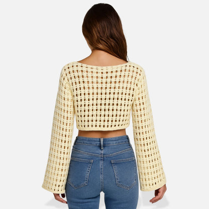 Women’s Knitted Breathable Crop Top