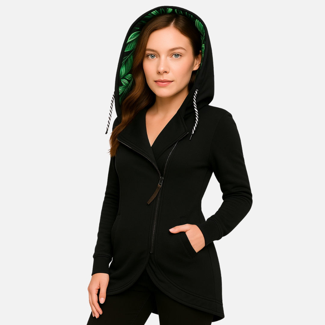 Women’s Tailored Jacket – Warm & Hooded Puffer Coat for Cold Weather
