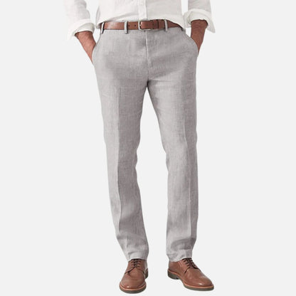 Men’s Breathable Linen Trousers – Smart Lightweight Summer Pants