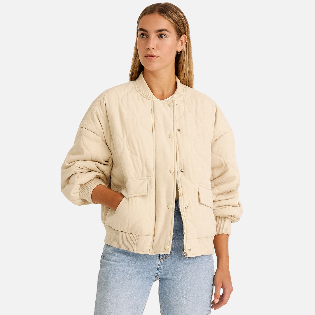 Women’s Autumn Jacket - Quilted Bomber Jacket