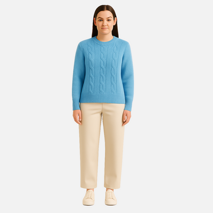 Women's Knitted Sweater - Cozy Pullover