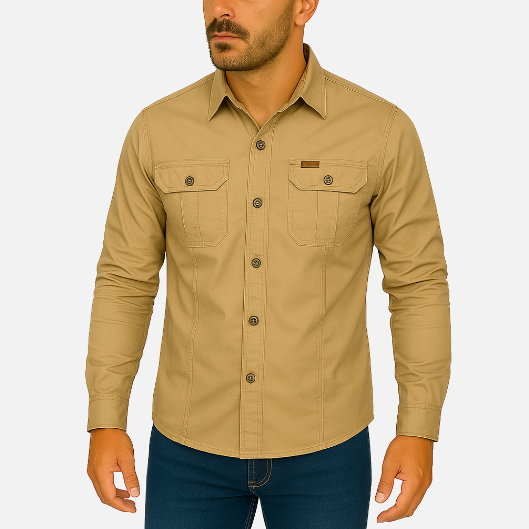 Men's Long Sleeve Shirt – Rugged & Stylish Army Shirt