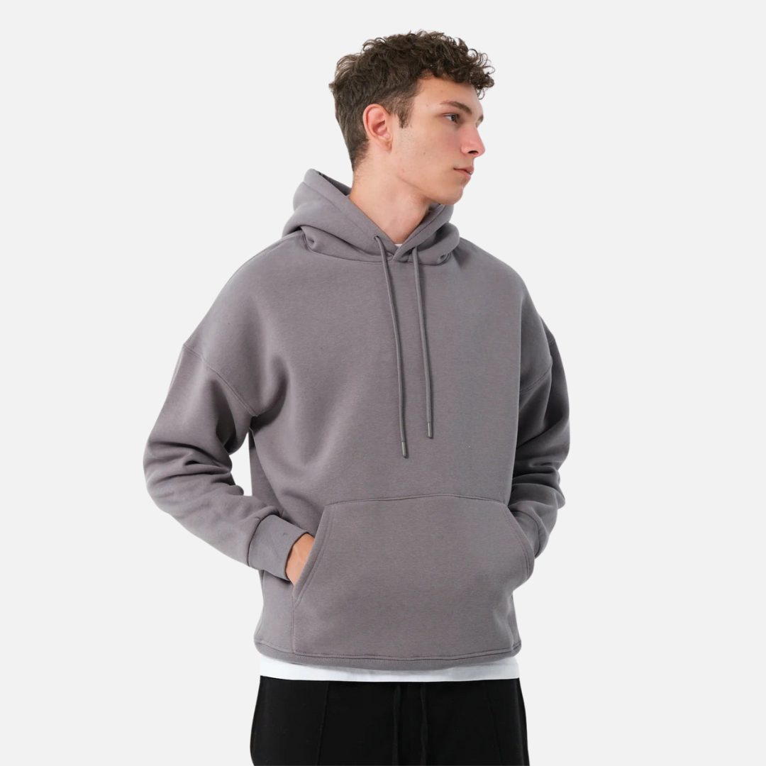 Men’s Oversized Hoodie - Comfortable Hooded Sweater