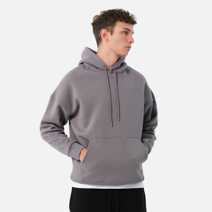 Men’s Oversized Hoodie - Comfortable Hooded Sweater