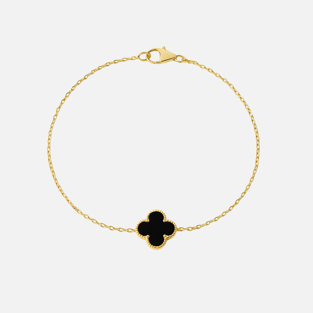 Women's Black Clover Bracelet – Four Leaf Jewellery Bracelet