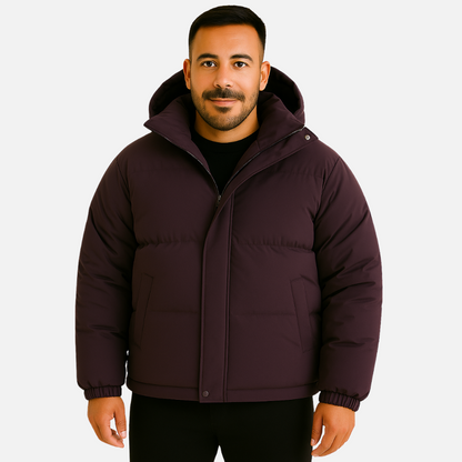 Men’s Casual Hooded Puffer Jacket – Comfortable Everyday Outerwear