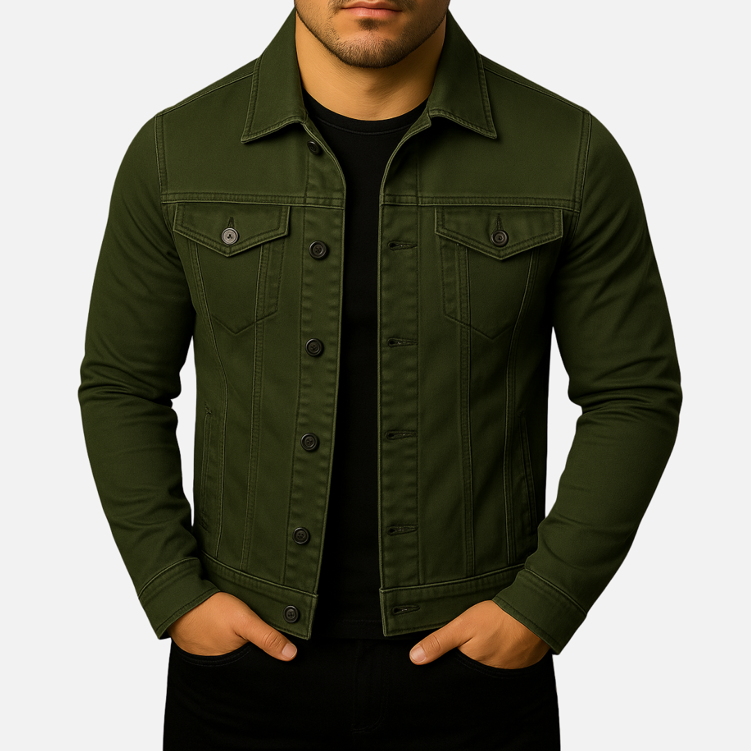 Men’s Classic Denim Jacket – Denim Casual Jacket