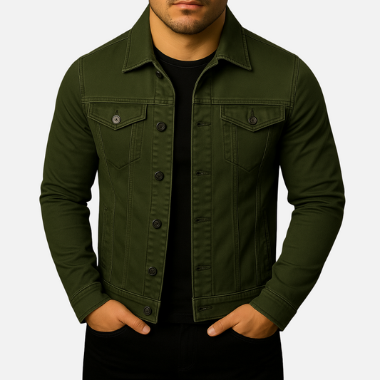 Men’s Classic Denim Jacket – Denim Casual Jacket