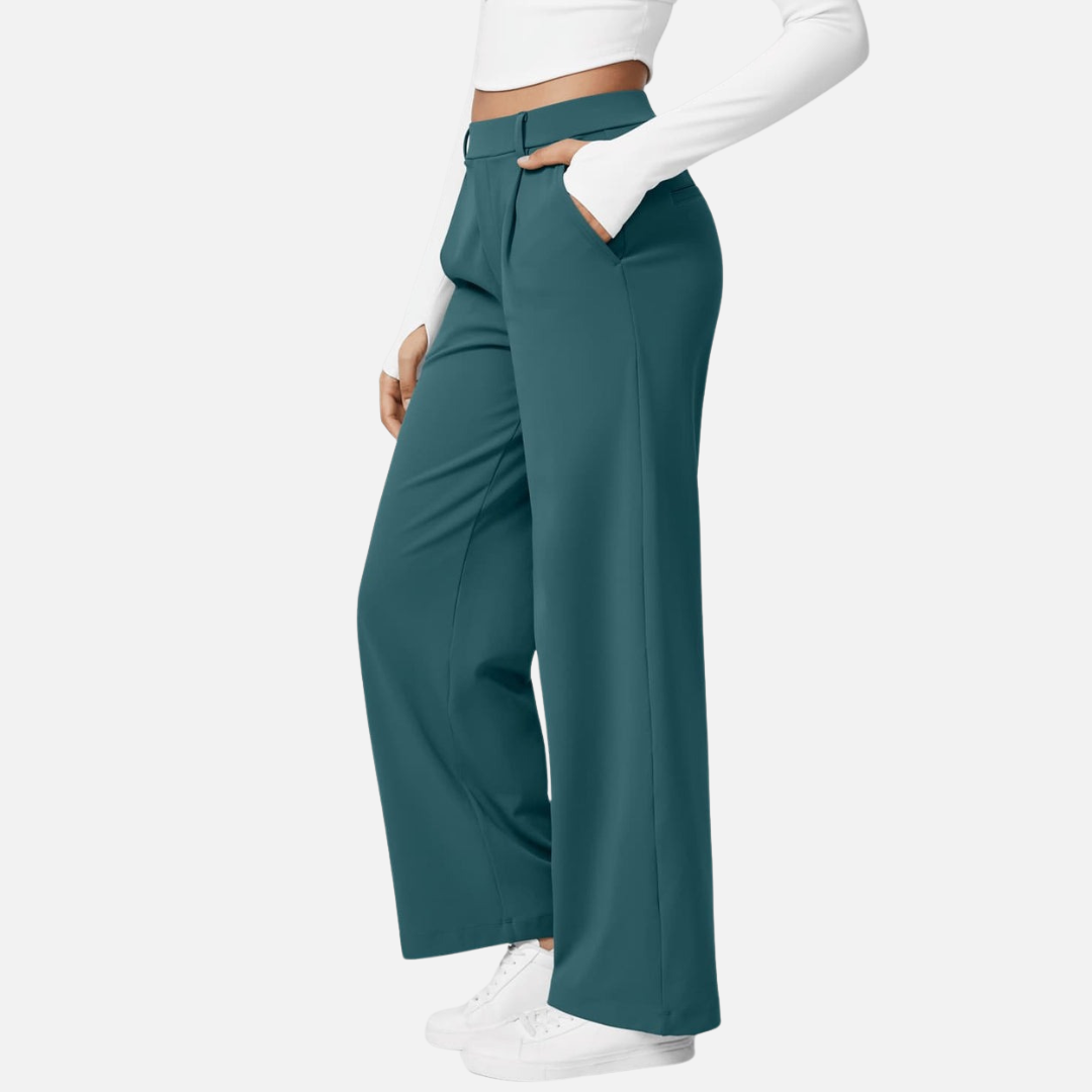 Women's Wide-Leg Trousers - Flaired Trousers