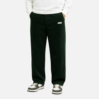 Men’s Corduroy Trousers - Wide-Leg Vintage Pants