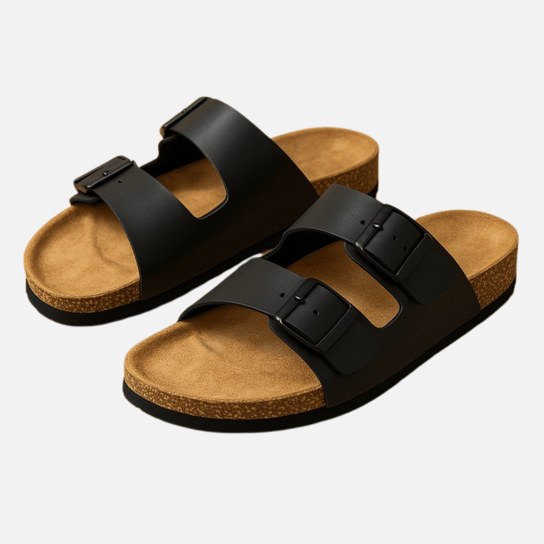 Men's Orthopedic Sandals - Adjustable Strap Slippers