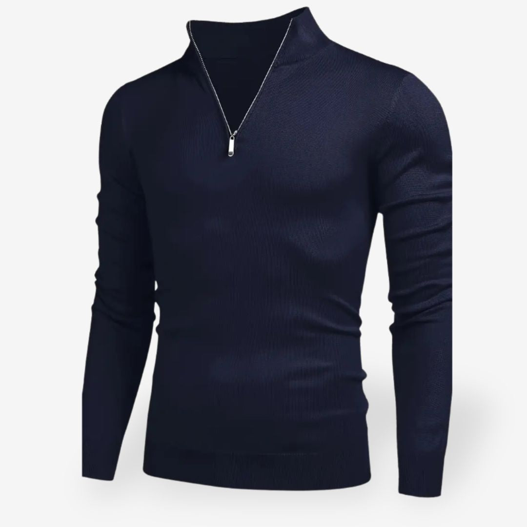 Men’s Warm High-Quality Half-Zip Sweater