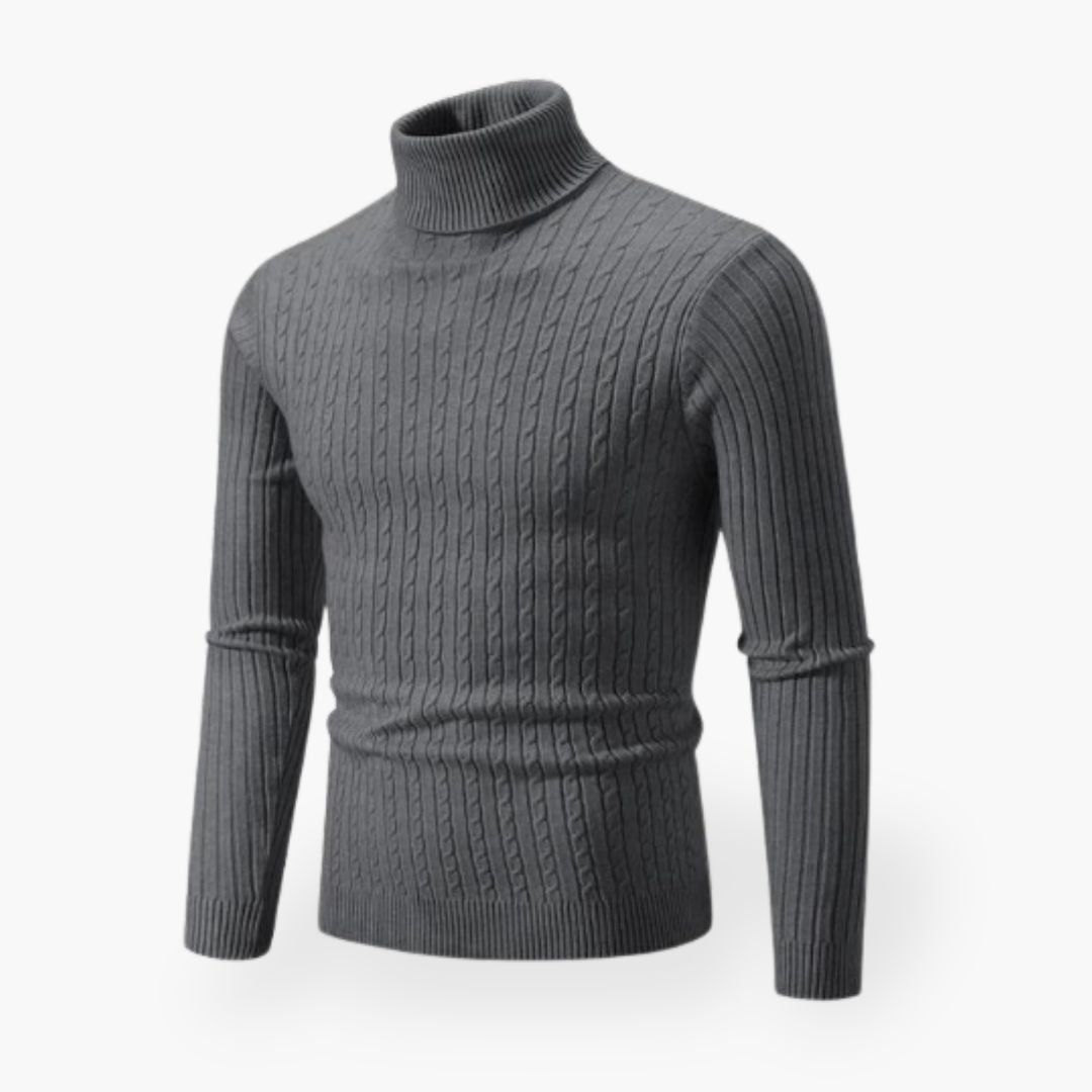 Mens Sweater Turtle Neck Shirt