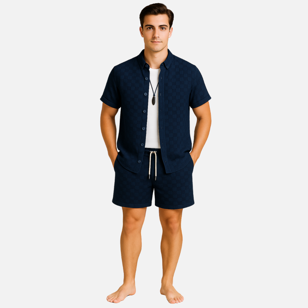 Men’s Short Outfit Set - 2-Piece Loungewear Outfit