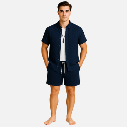 Men’s Short Outfit Set - 2-Piece Loungewear Outfit