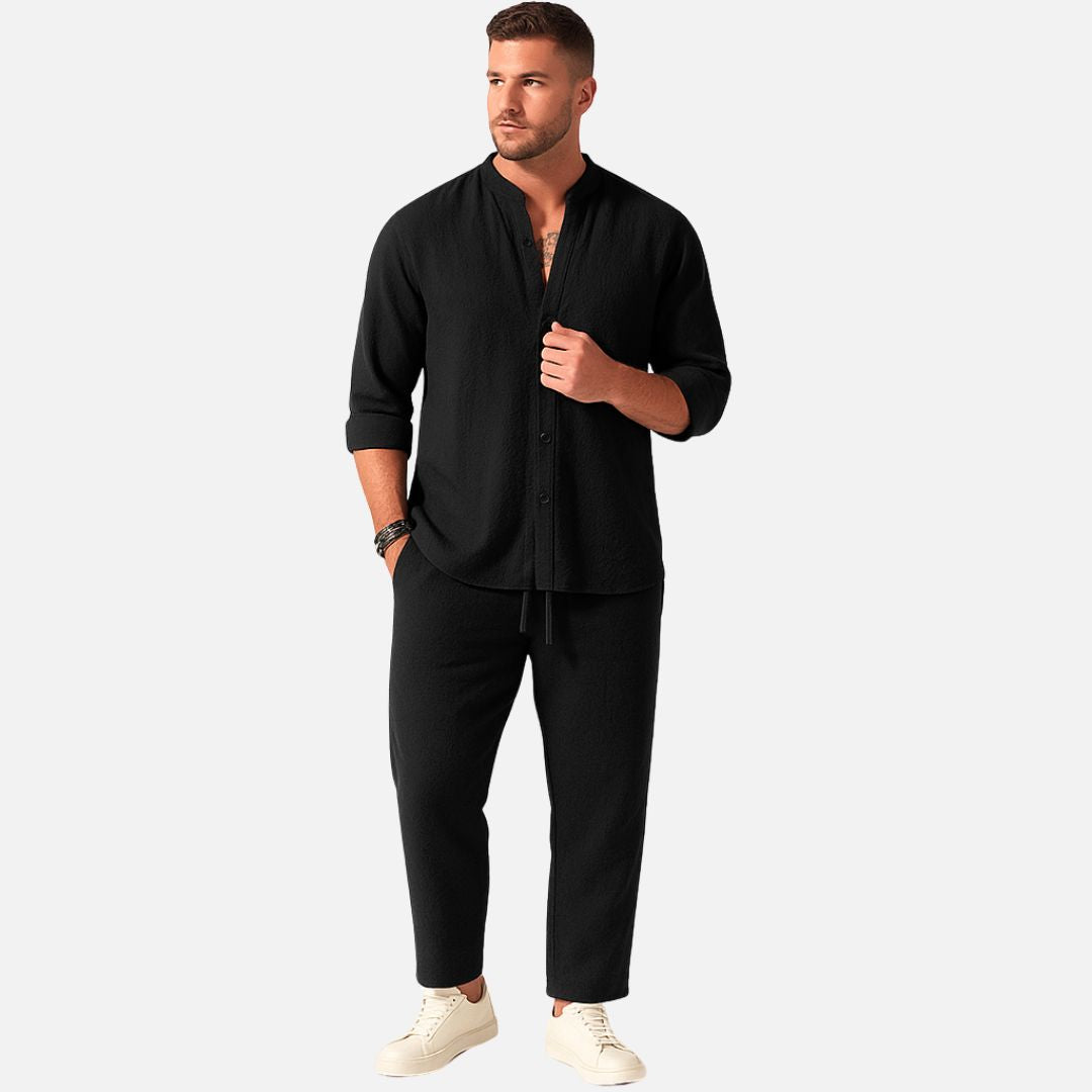 Men's Linen Outfit Set - Loungewear Outfit