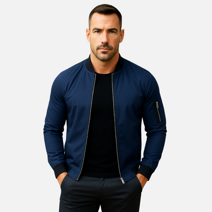 Men's Breathable Bomber Jacket - Lightweight Autumn Jacket