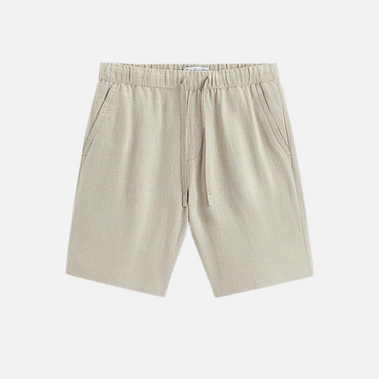 Men’s Linen Shorts - Striped Breathable Shorts