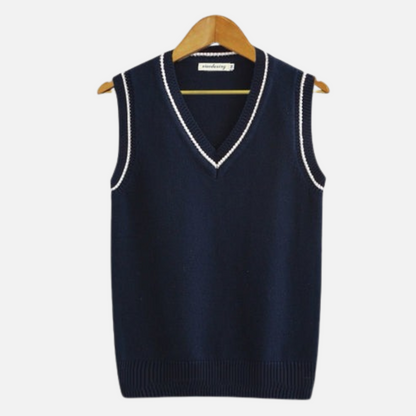 Men’s Old Money Sleeveless Vest - Knitted Pullover