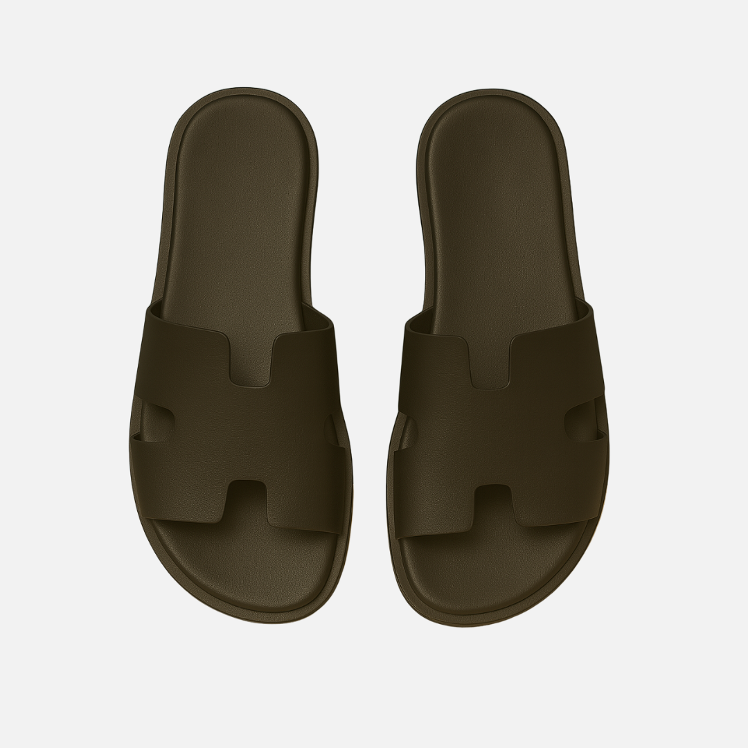 Men’s Black Premium Sandals - Comfortable Open Slippers