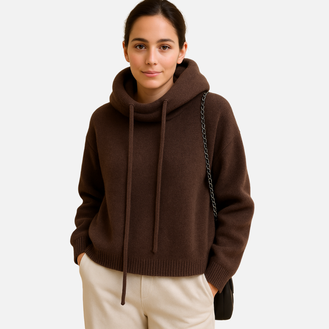 Women's Elegant Oversized Hoodie - Warm Hoodie