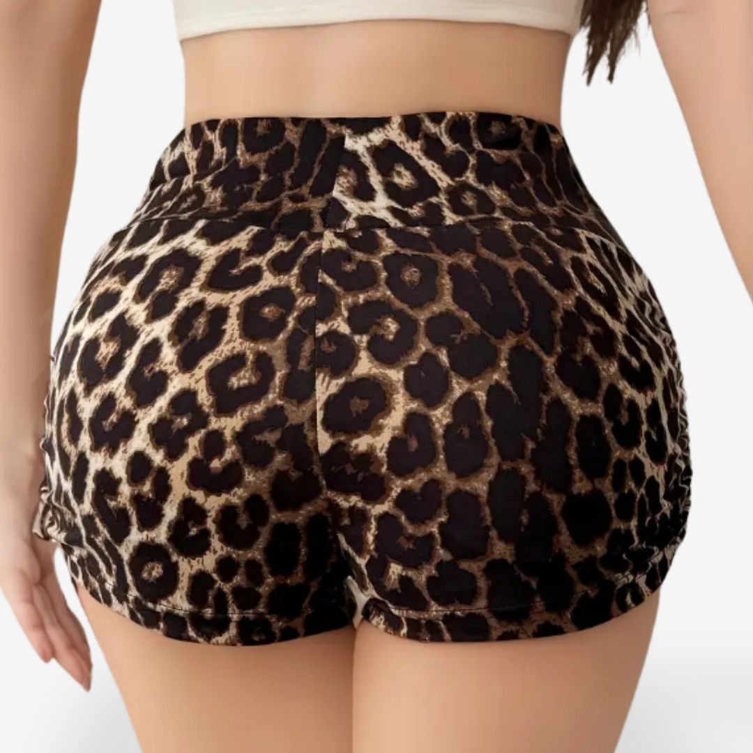 High-Waisted Leopard Print Women's Leggings