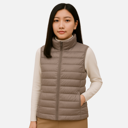 Women’s Lightweight Sleeveless Vest - Casual Bodywarmer
