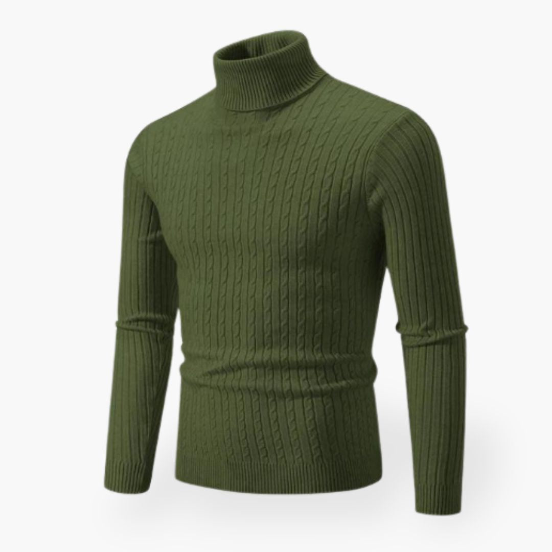 Mens Sweater Turtle Neck Shirt