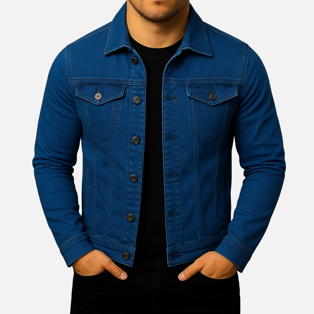 Men’s Classic Denim Jacket – Denim Casual Jacket