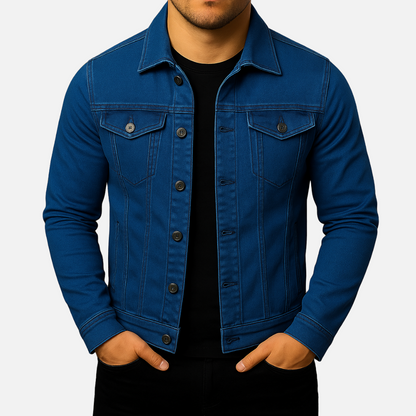Men’s Classic Denim Jacket – Denim Casual Jacket