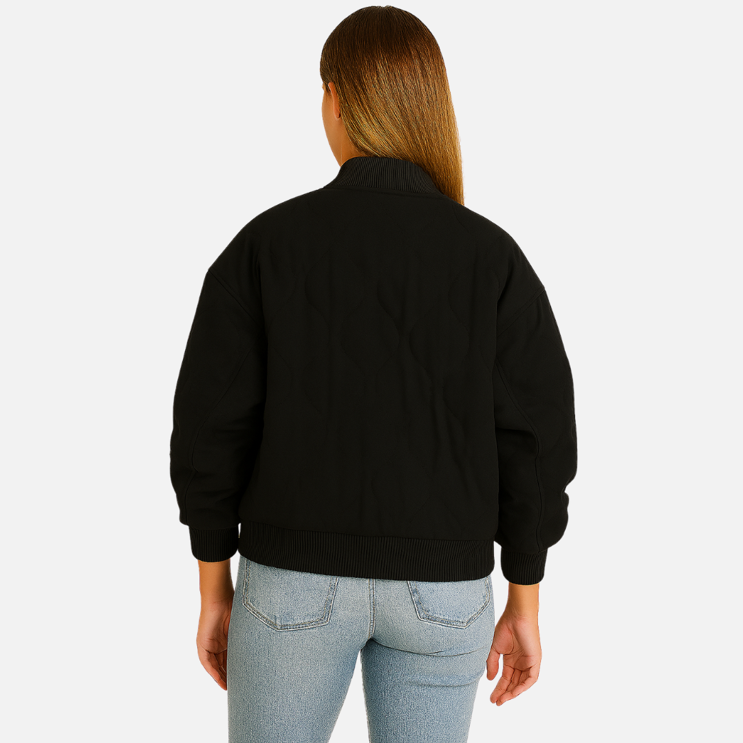 Women’s Autumn Jacket - Quilted Bomber Jacket
