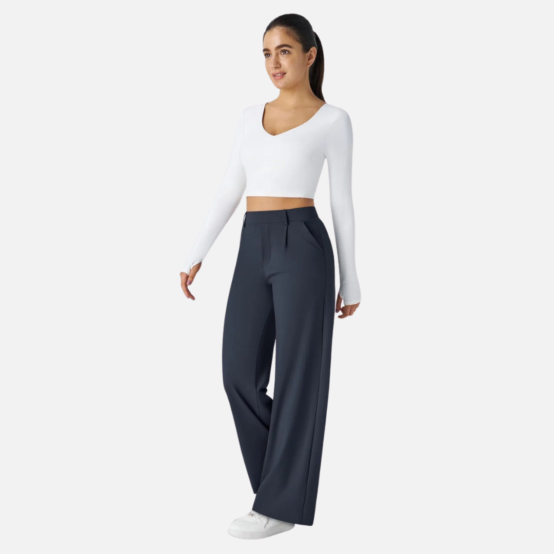 Women's Wide-Leg Trousers - Flaired Trousers