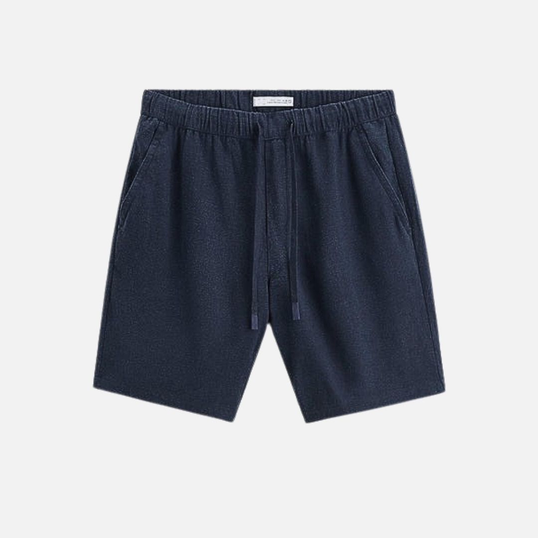 Men’s Linen Shorts - Striped Breathable Shorts