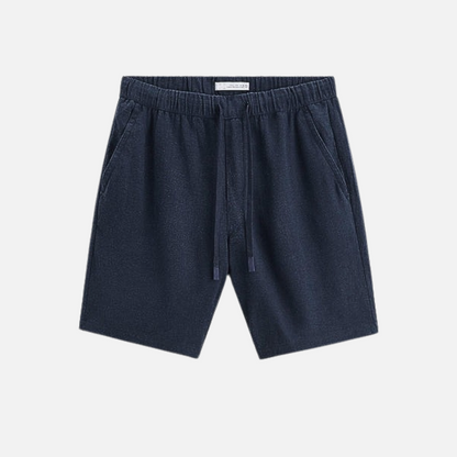 Men’s Linen Shorts - Striped Breathable Shorts