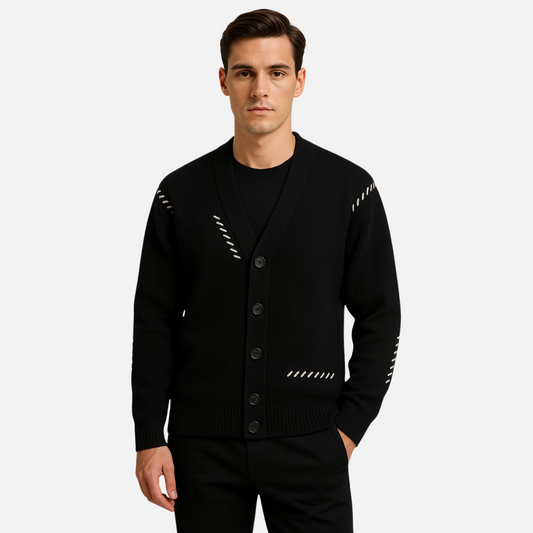 Men's Cashmere Cardigan - Casual Vest