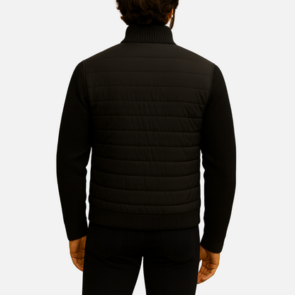 Men's Classic Elegant Jacket - Stand-Up Collar Coat