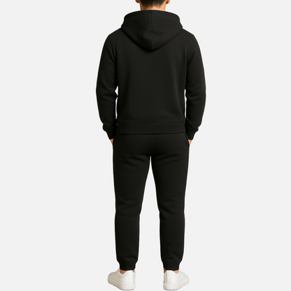 Men’s Luxury Zip-Up Tracksuit – 2-Piece Smart Casual Outfit
