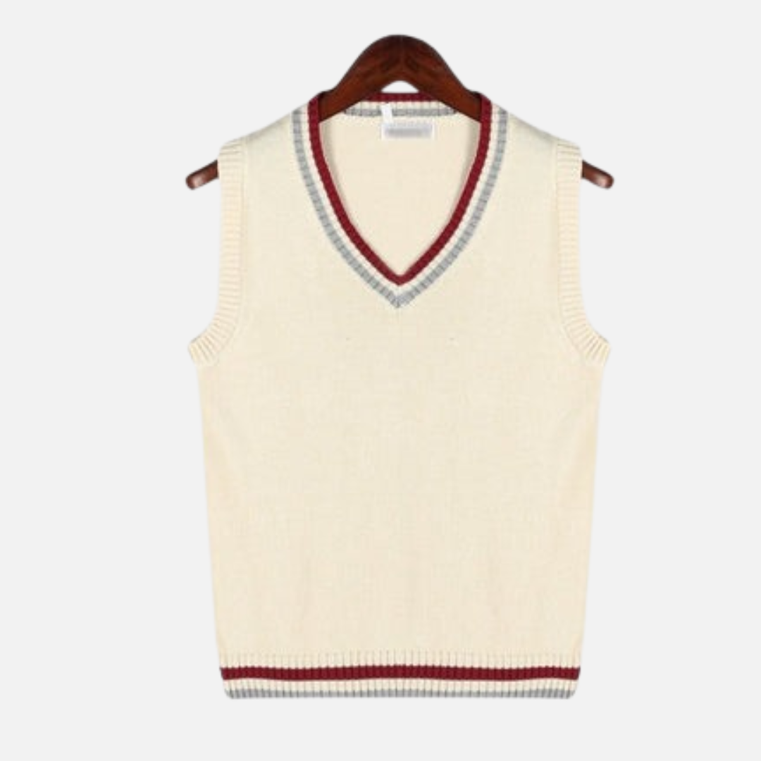 Men’s Old Money Sleeveless Vest - Knitted Pullover