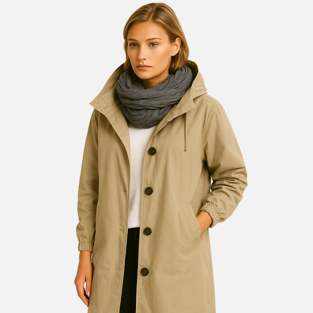 Women’s Waterproof Trench Coat - Long Jacket