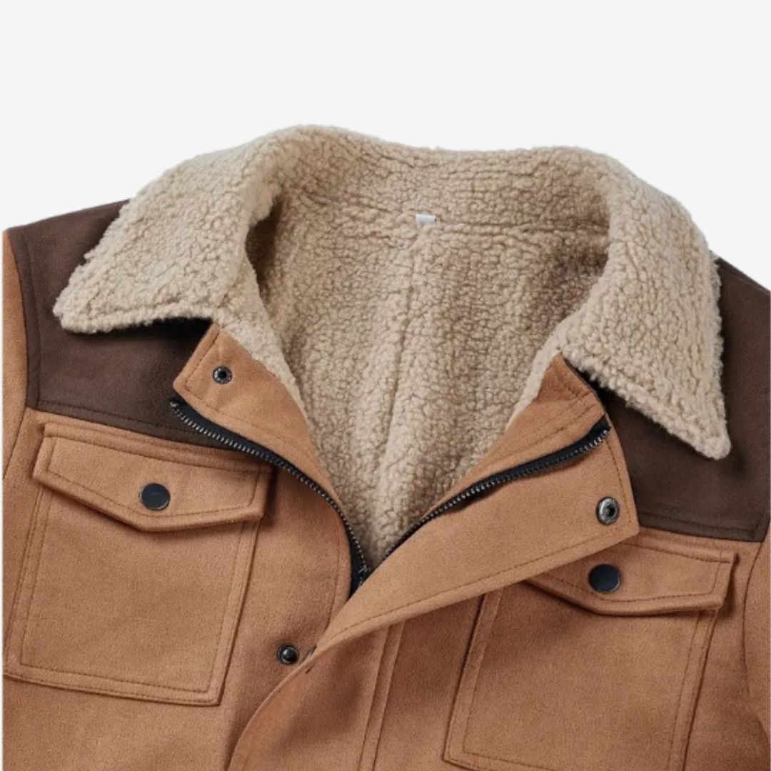 Men’s Warm and Thick Trench Coat Jacket