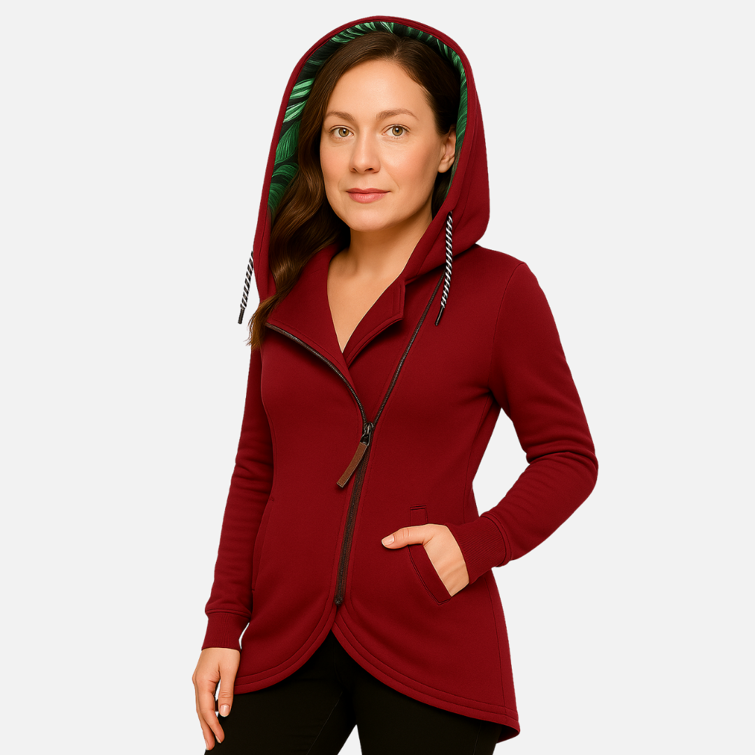 Women’s Tailored Jacket – Warm & Hooded Puffer Coat for Cold Weather