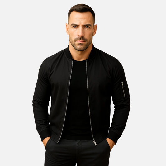 Men's Breathable Bomber Jacket - Lightweight Autumn Jacket