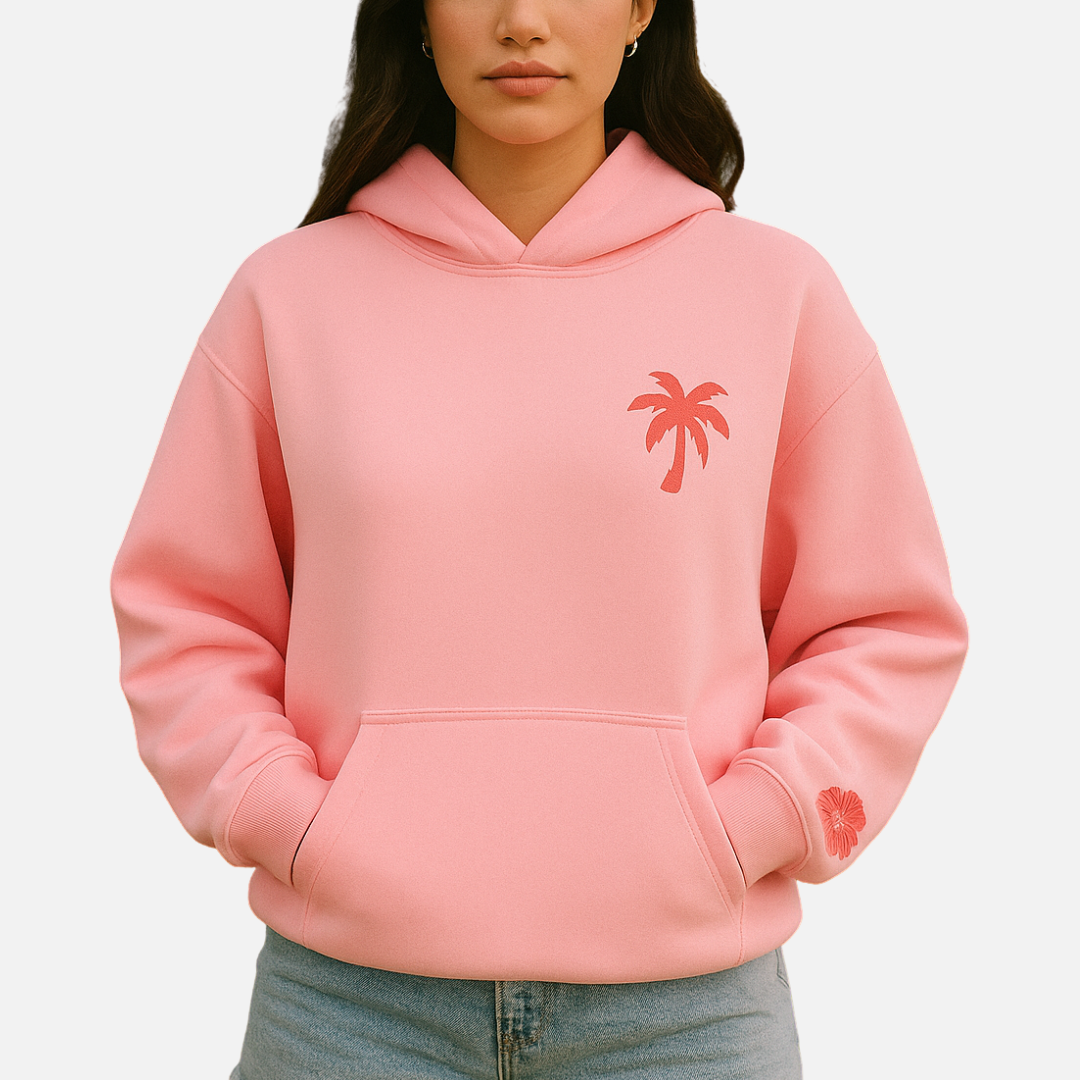 Women’s Oversized Cotton Hoodie – Casual Graphic Hoodie