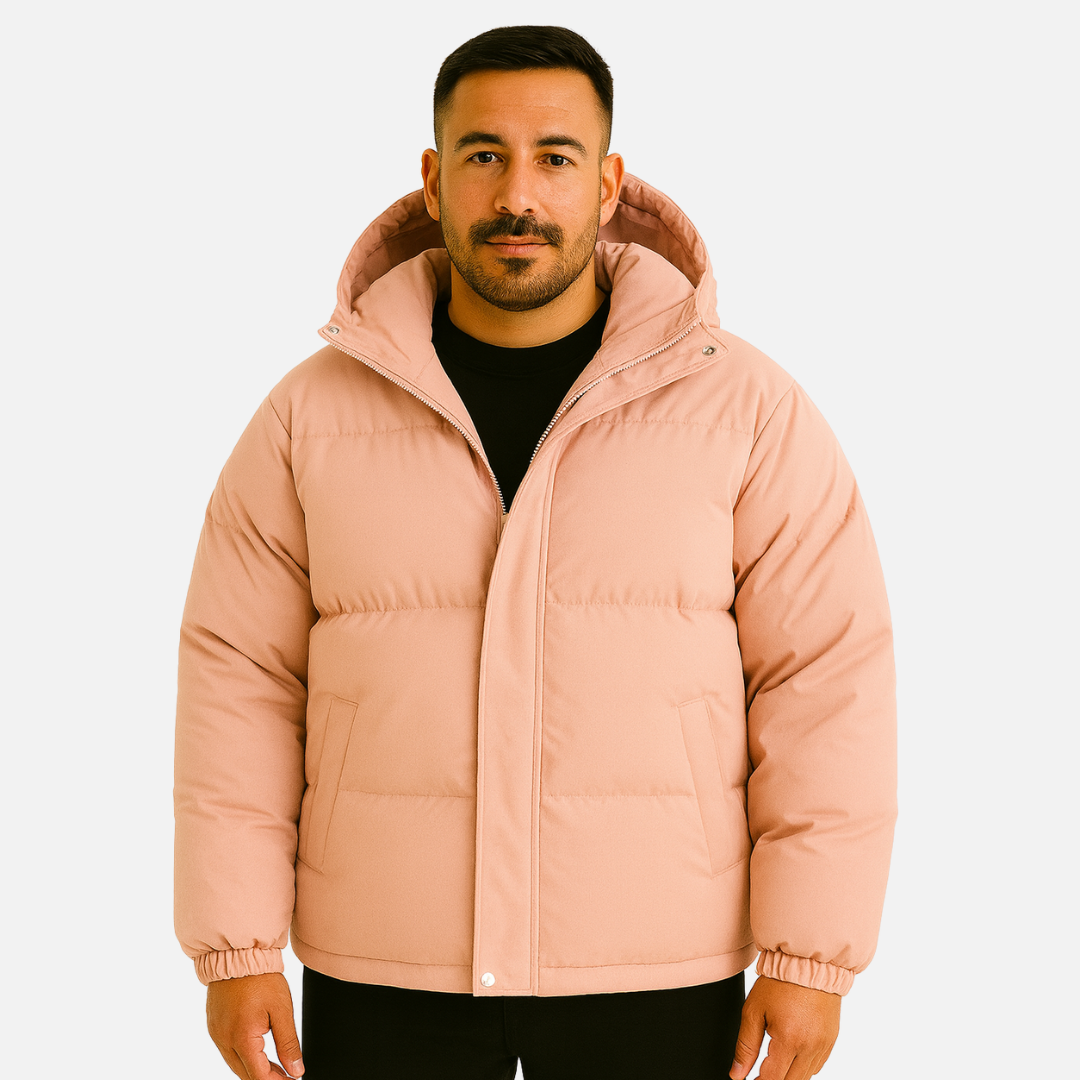 Men’s Casual Hooded Puffer Jacket – Comfortable Everyday Outerwear