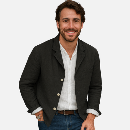 Men’s Casual Linen Blazer - Smart Blazer Jacket