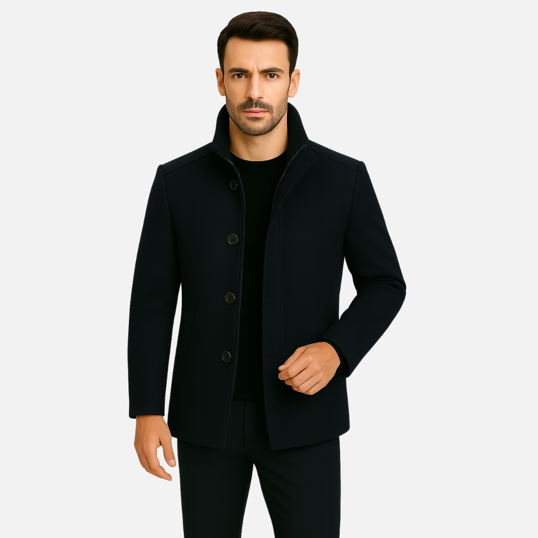 Men’s Luxury Tailored Coat – Elegant Trench Coat Jacket